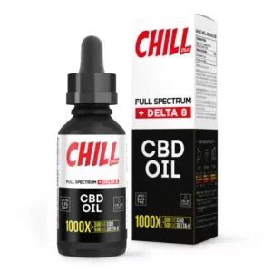 Chill Plus Full Spectrum Delta-8 CBD Oil – 1000X