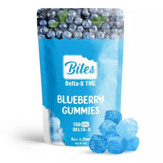 Delta-8 Blueberry Gummies – 150mg