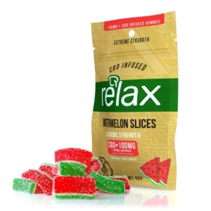 Relax Gummies CBD Watermelon Slices – 100mg