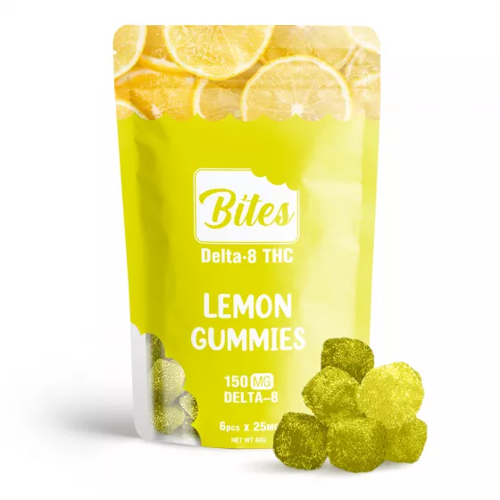 Delta-8 Bites Lemon Gummies 150mg