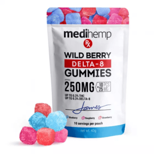 MediHemp RX Delta-8 THC Gummies  Wild Berry